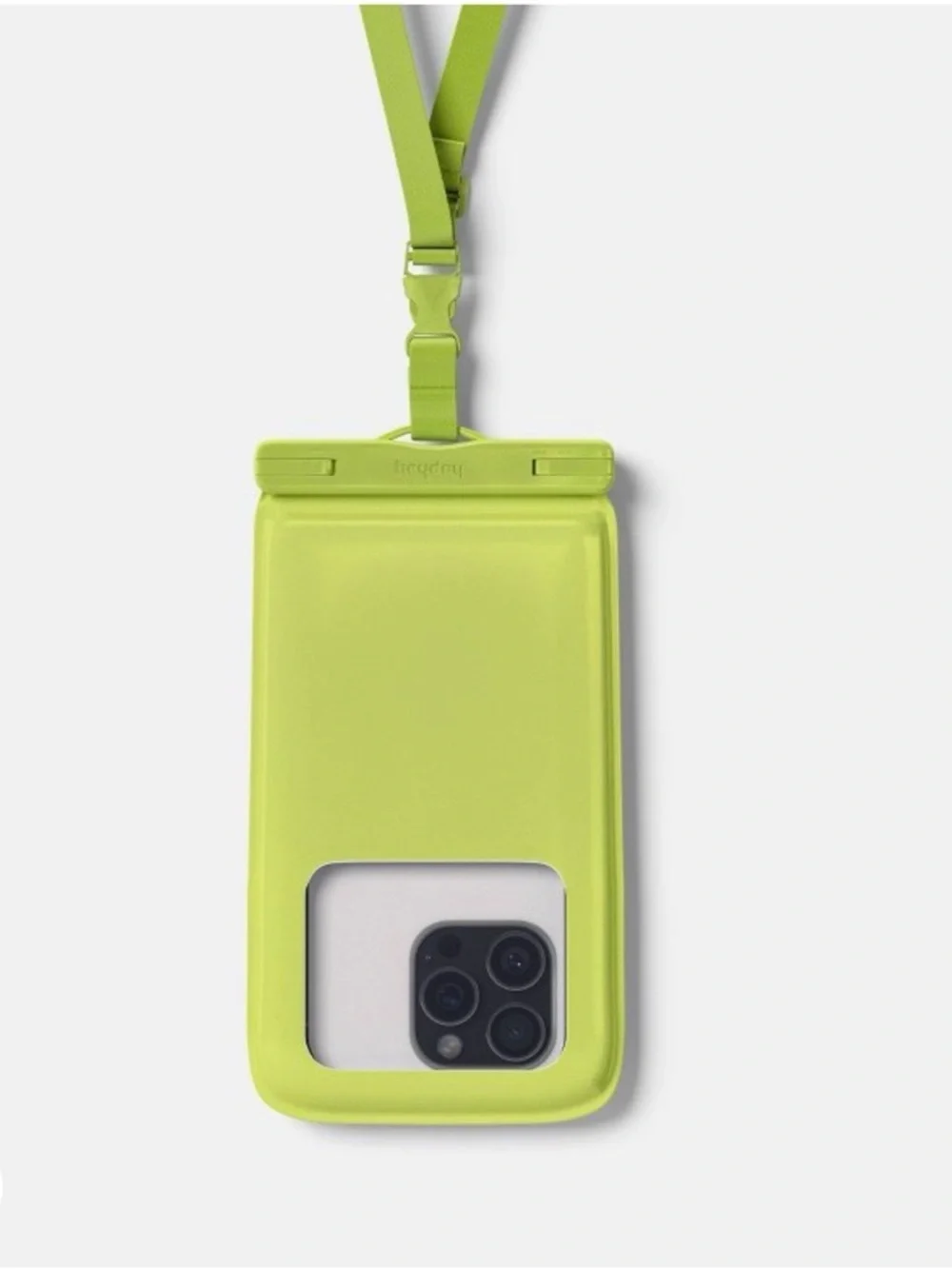 heyday Pastel Green Waterproof Tech Pouch with Lanyard—New in box